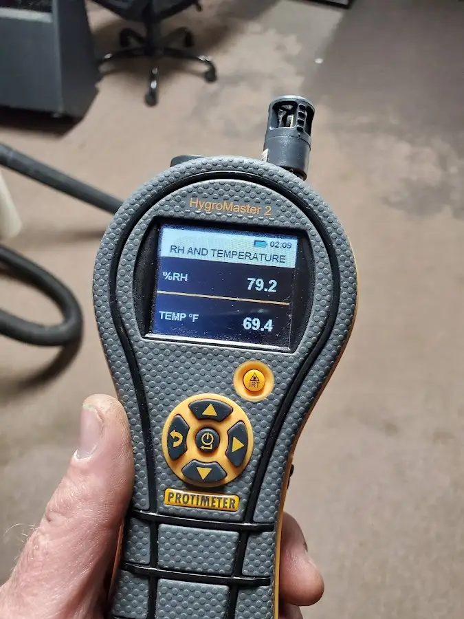 Moisture meter humidity assessment for Fire & Smoke Damage Restoration in Polk