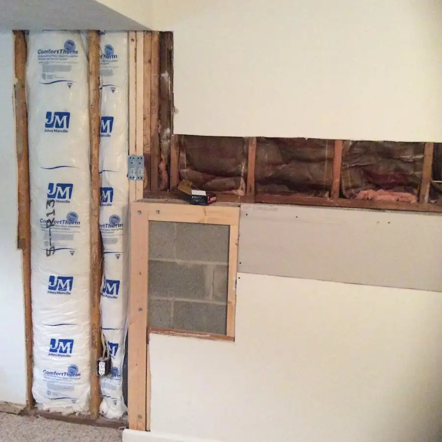 Wall insulation replacement during Contents Cleaning & Restoration in Polk